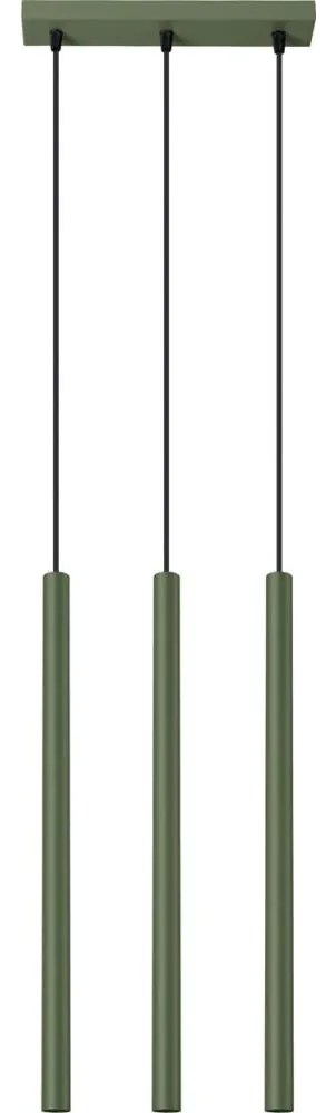 Sollux SL.1521 - Luster na lanku PASTELO 3xG9/8W/230V zelená