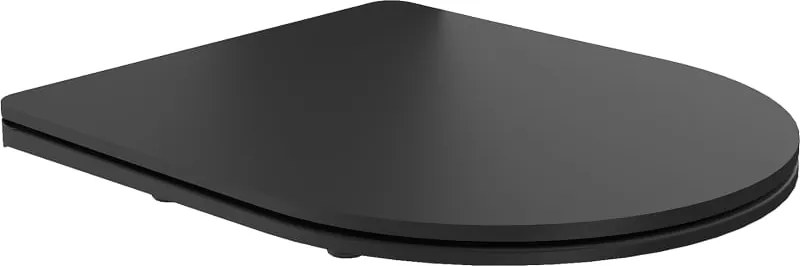 Mexen doska s pomalým zatváraním slim, duroplast, čierna matná - 39100185