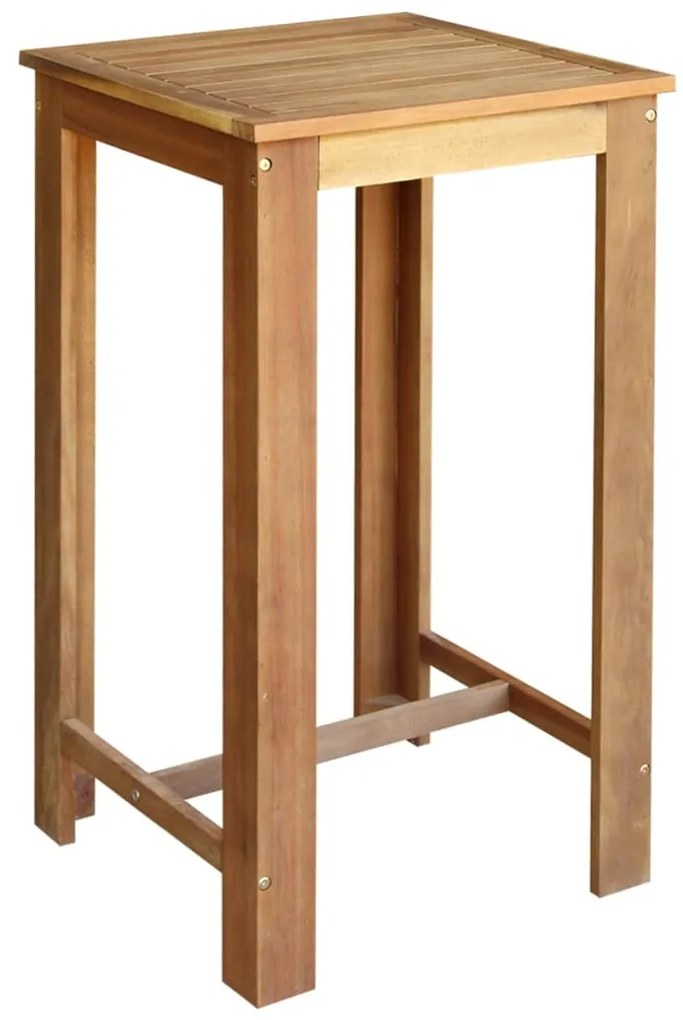 vidaXL Barový stolík, akáciový masív 60x60x105 cm
