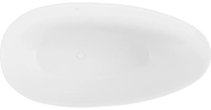 Mexen Milano, voľne stojaca vaňa z konglomerátu 170 x 86 cm, biela matná, 57301708500
