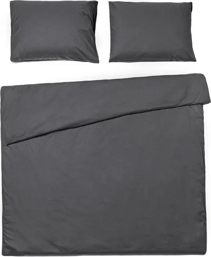 Bavlnené obliečky CALMORA tmavo sivé Rozmer obliečky: 2 ks 70 x 90 cm | 160 x 220 cm