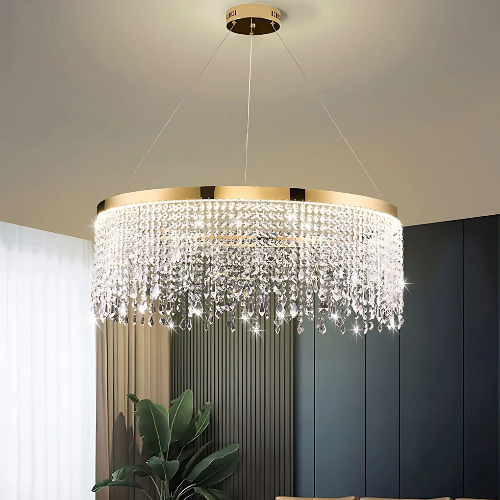 Toolight Toolight, LED stropné osvetlenie 60cm, 24W, 4000K, APP1731-1CP, zlatá, OSW-04342