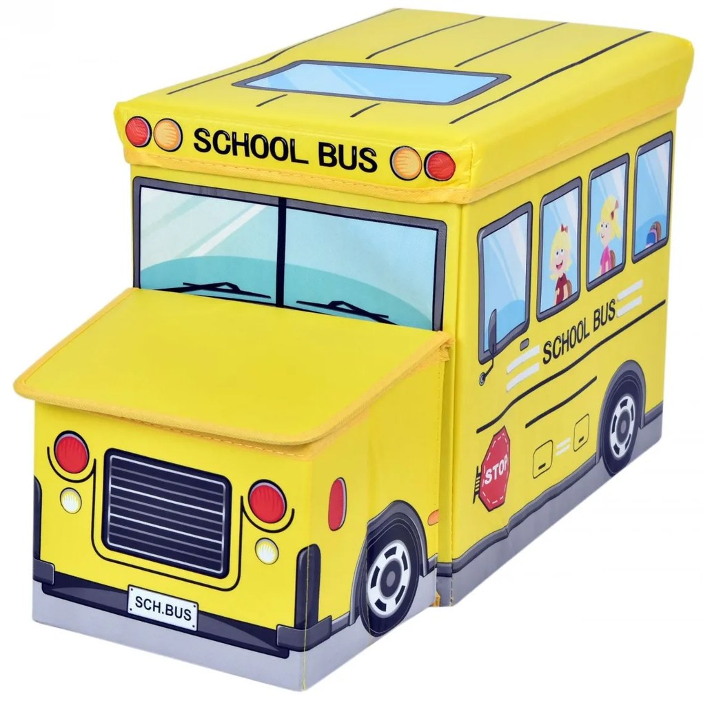 Skladacia taburetka Bus žltá