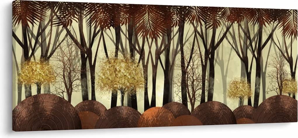 Obraz - Dekoratívne les (120x50 cm)