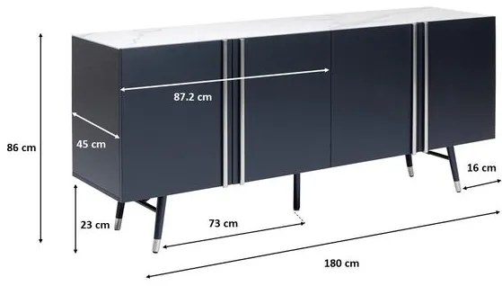 Catania komoda 180x86cm