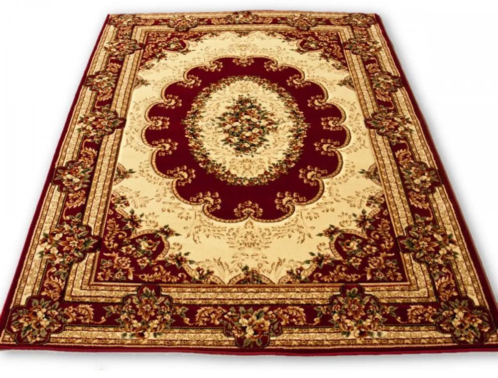*Kusový koberec klasický vzor bordó, Velikosti 60x100cm