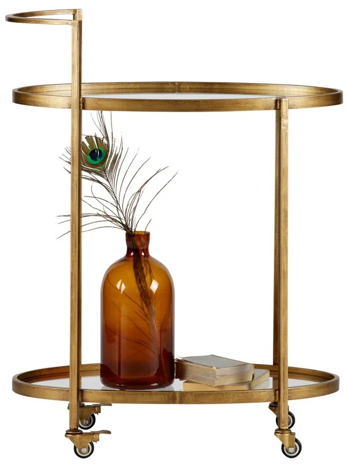 Servírovací stolík na kolieskach 35x67 cm Push – WOOOD