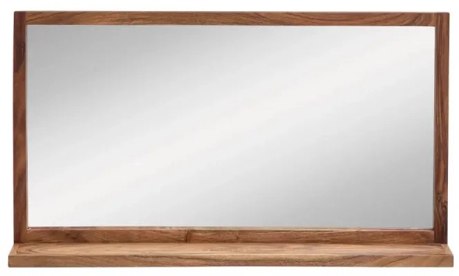 furniture-nabytek.cz - Masívne kúpeľňové zrkadlo Sydney light I z akácie, lakované, hnedé – 105×16×60 cm