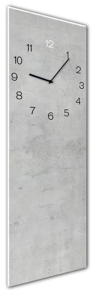 Nástenné hodiny Styler Glassclock Concrete, 20 × 60 cm