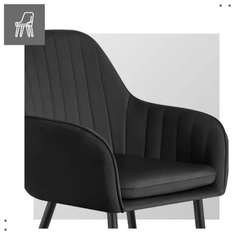 Jedálenská stolička Mark Adler Prince 6.0 Black