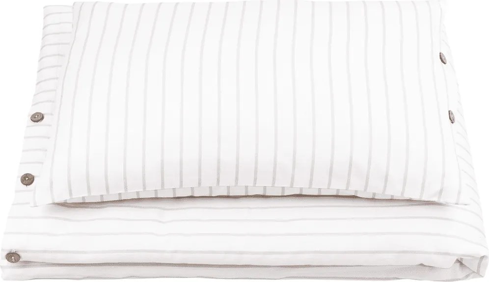 Obliečky Junior sivé pruhy 100x135cm