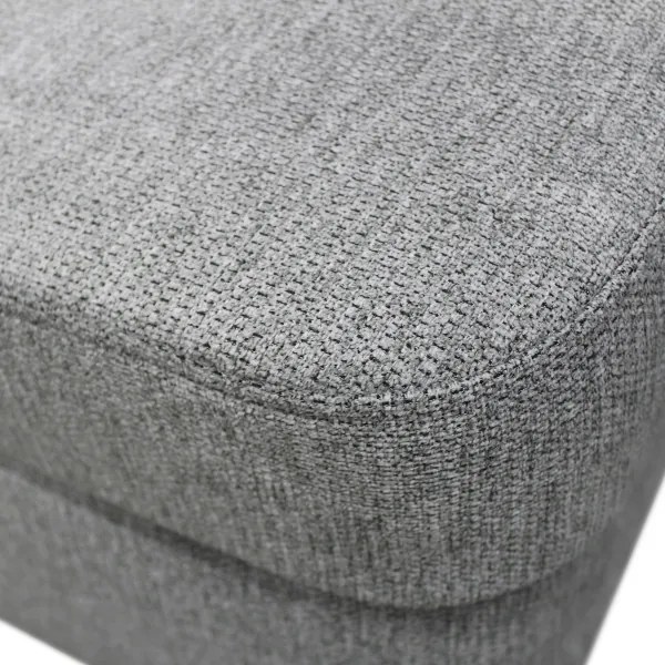 Rozkladacia rohová sedacia súprava s úložným priestorom do U SERPA pravá sivá