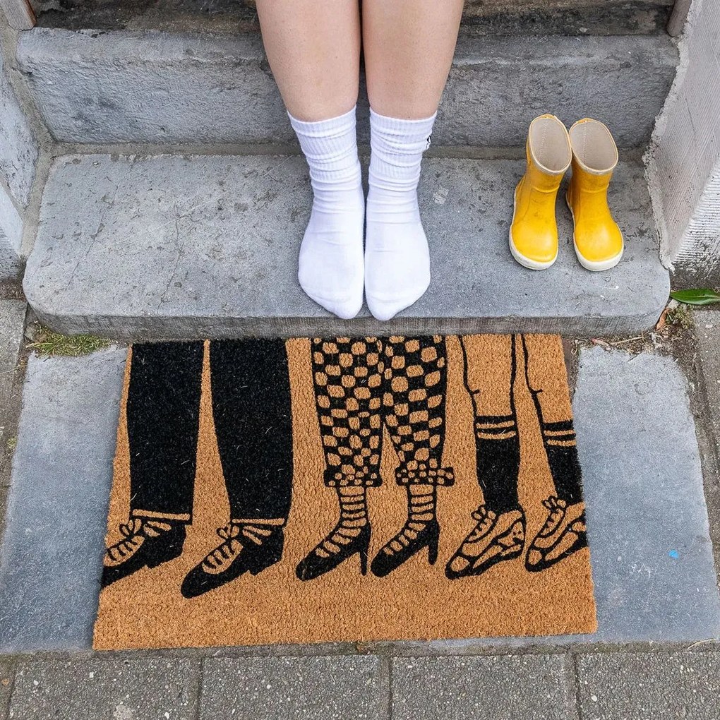 helen b Rohožka z kokosového vlákna Feet 60 x 40 cm