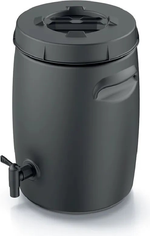 PROSPERPLAST Kompostér na výrobu ekologického hnojiva COMBIOLIQ, čierny, 25 l