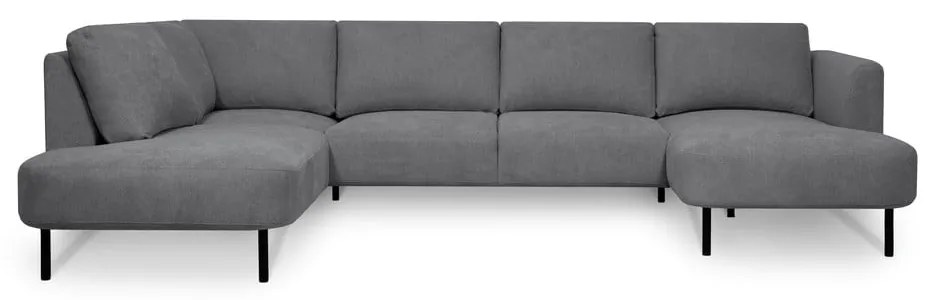 Tmavosivá rohová pohovka (ľavý roh/do "U") Hero – Scandic