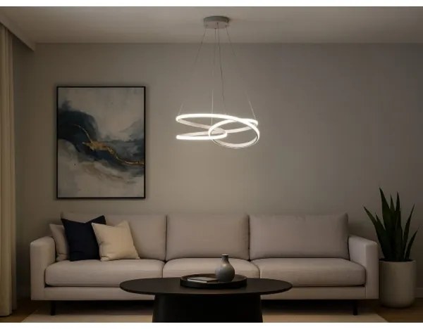 LED stmievateľný luster na lanku LED/90W/230V 3000-6500K pr. 47 cm + DO