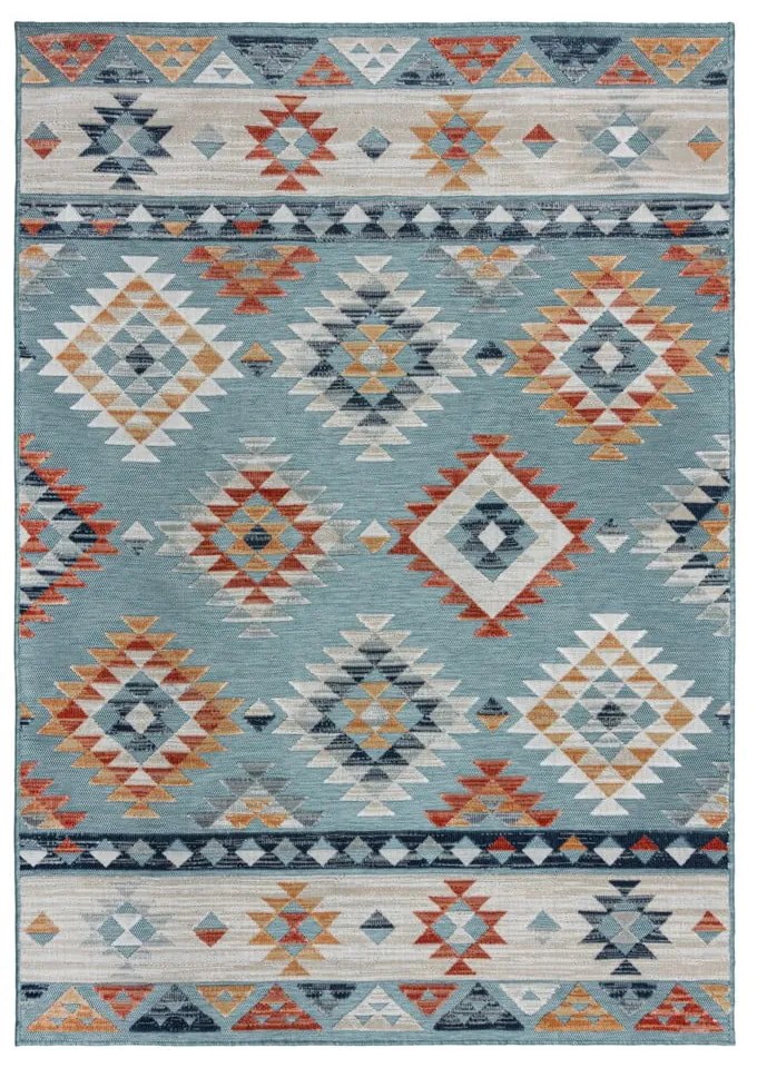 Modrý vnútorný a vonkajší koberec 120x170 cm Avery Blue – Flair Rugs