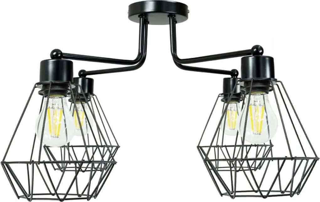 Závesná lampa DRON 4xE27 DIAMOND LARGE