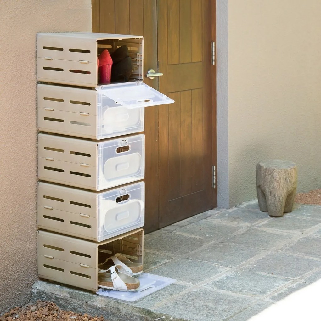 Flex modulárny organizér na obuv Brown 30 x 36 x 22 cm