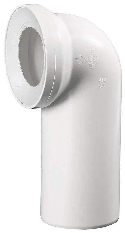 Bruckner - Koleno 90° dopojenie k WC 11 cm biela 159.314.0