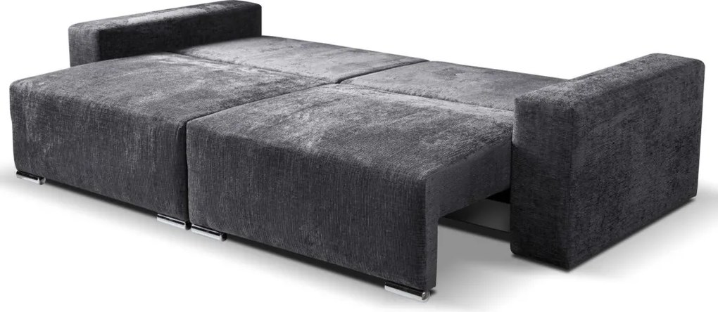 Rozkladacia pohovka Anafi, tmavo šedá látka