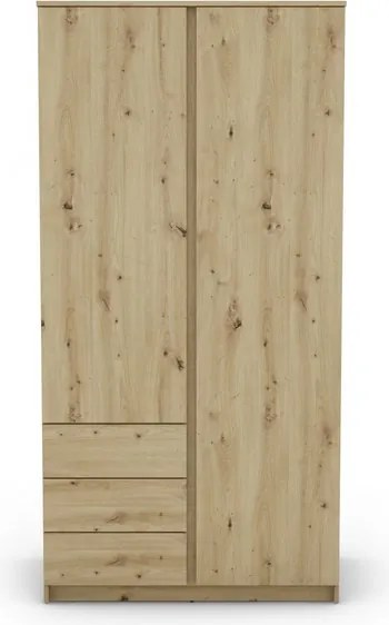 Šatníková skriňa Carlos, dub artisan, 100 cm