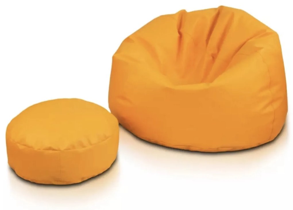 INTERMEDIC SK Sedací vak Sakwa M – ekokoža, 200 L, kompaktný vak na sedenie Farba: E04 - Oranžová