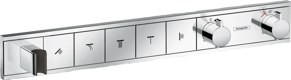 Hansgrohe RainSelect, batéria pod omietku na 5 spotrebičov, chrómová, HAN-15358000