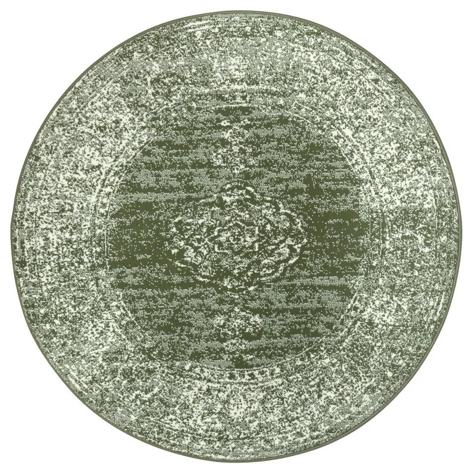 Zelený okrúhly koberec ø 160 cm Méridional - Hanse Home