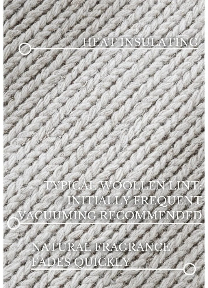 Biely ručne tkaný vlnený okrúhly koberec ø 200 cm Francois – Villeroy&amp;Boch