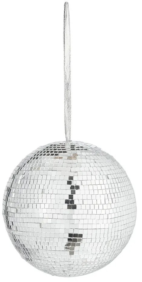 DISCO Guľa 15 cm - strieborná