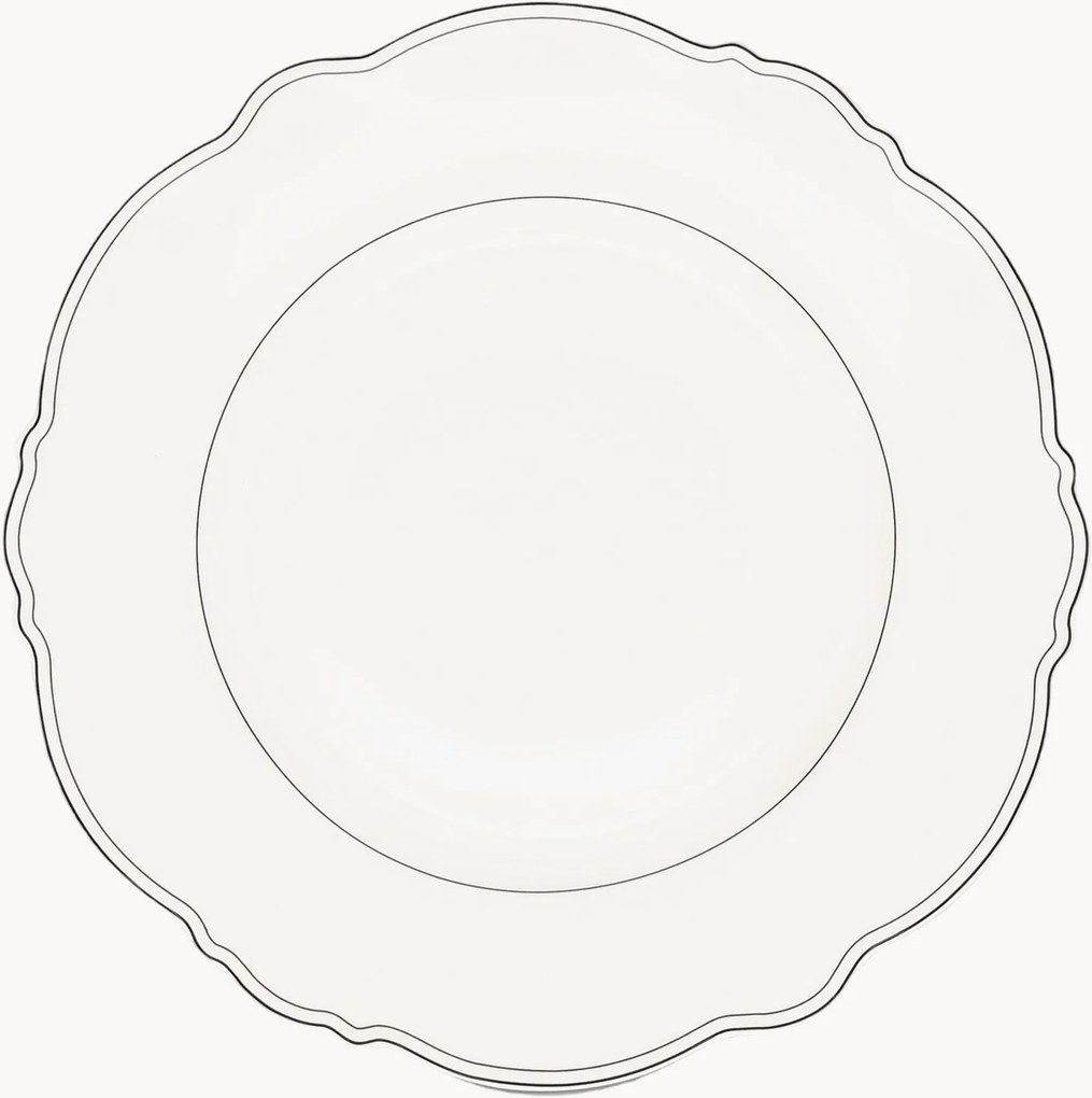 Plytké taniere z nového kostného porcelánu Odette, 2 ks