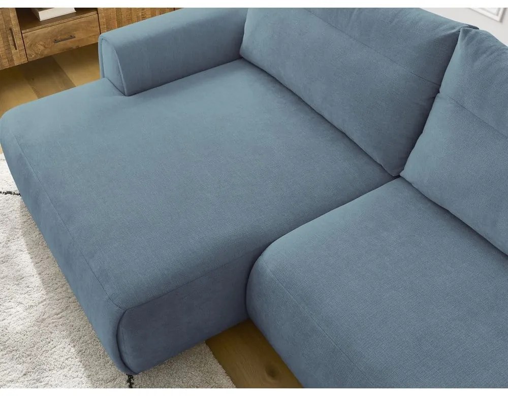 Modrá rohová pohovka Aden – Bobochic Paris