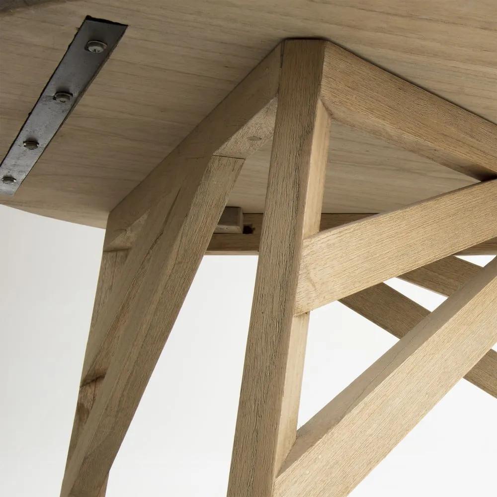 Konferenčný stolík z dreva mindi Kave Home Thais, ø 80 cm