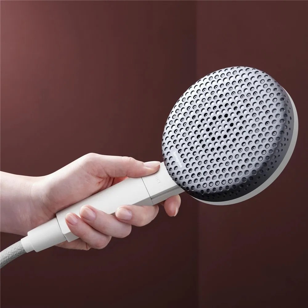 HANSGROHE Raindance Alive Select S sprchová súprava, ručná sprcha 3jet EcoSmart priemer 125 mm, 65 cm sprchová tyč Unica E Puro, jazdec Easy Slide a sprchová hadica 160 cm, matná biela, 24600700