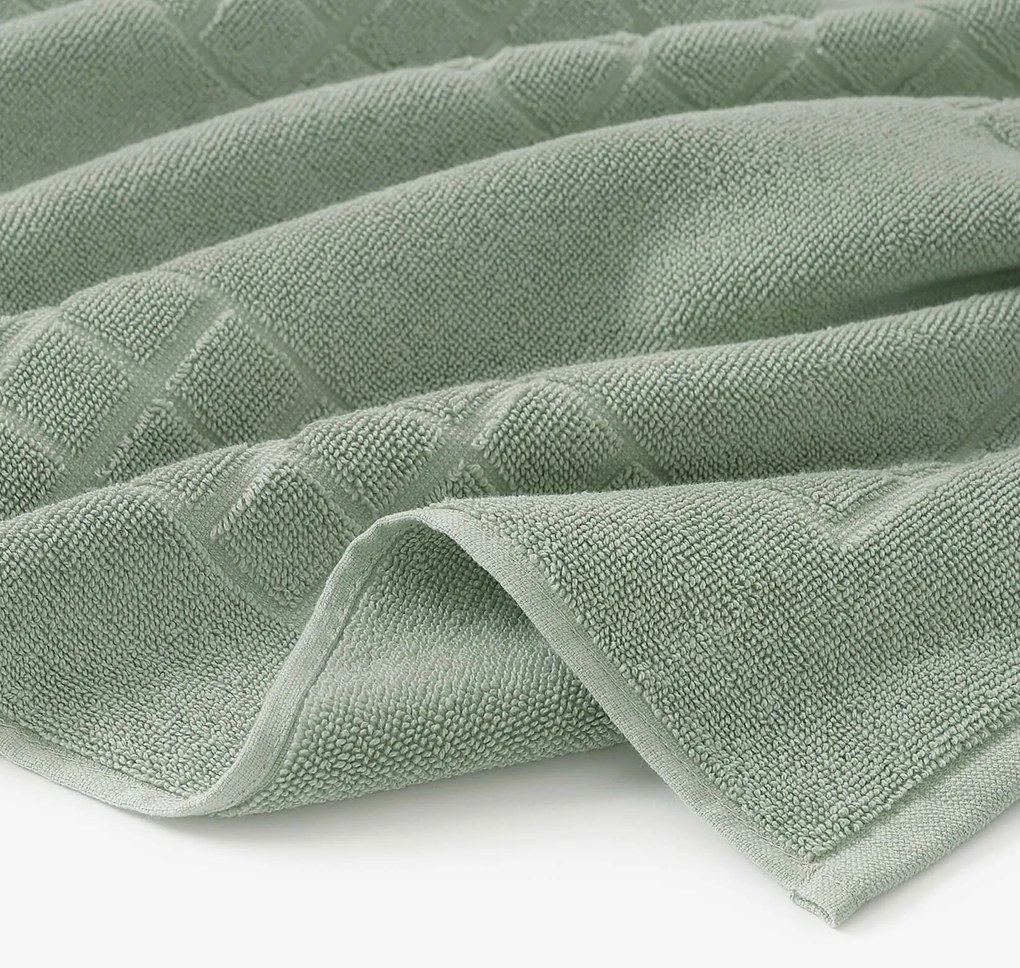 Goldea kúpeľňová froté predložka mozaika – šalviová 50 x 70 cm