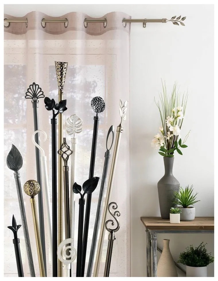 Kovová roztiahnuteľná garniža 210 - 380 cm Bullette – douceur d'intérieur