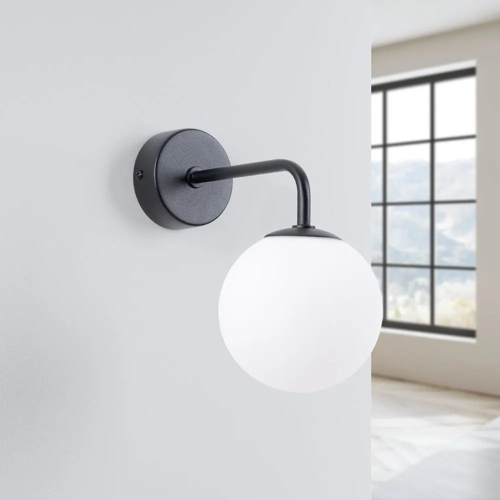Čierno-biele nástenné svietidlo Beam – Nice Lamps