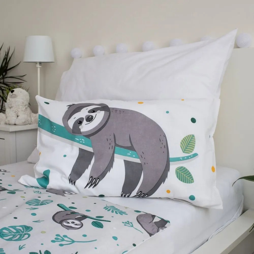 Jerry Fabrics Obliečka do postieľky Leňochod baby, 100x135 / 40x60 cm