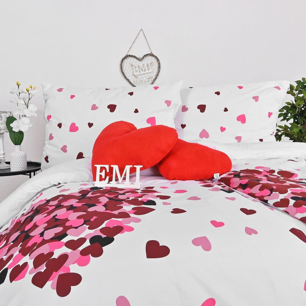 Obliečky Romance fialové EMI: Vankúš 40x40