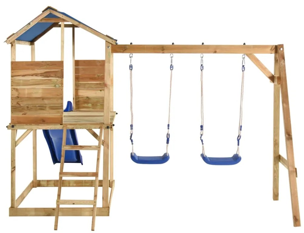 Vonkajšia súprava na hranie impregnovaná borovica