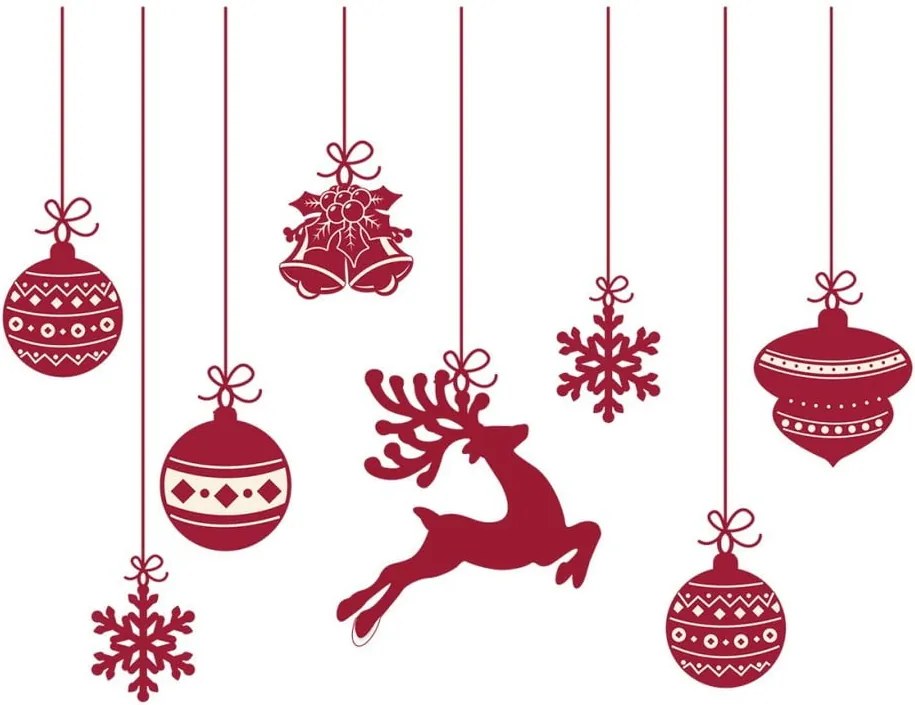 Vianočné samolepky Ambiance Style Scandinave