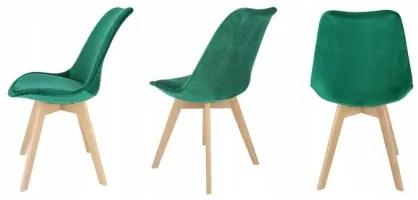 Sammer Kvalitné stoličky do kuchyne v zelenej farbe wf-1058 velvet zelene