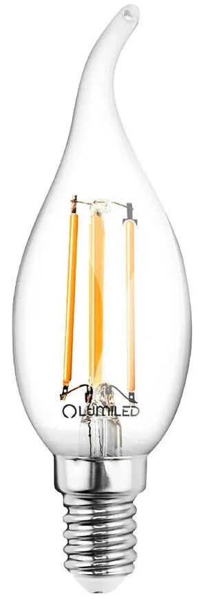 Žiarovka LED plameň FIL CL 7W E14 806LM 3000K