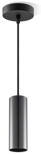 Luster na lanku SAGA 1xE27/40W/230V čierna