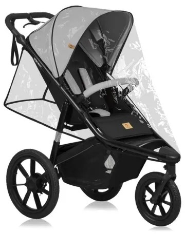 Lionelo - Športový kočík AZURA čierna/sivá