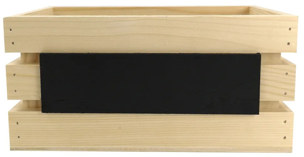 AMADEA Drevená debnička na bylinky z masívneho dreva s možnosťou popisu, 24x14x11,5 cm