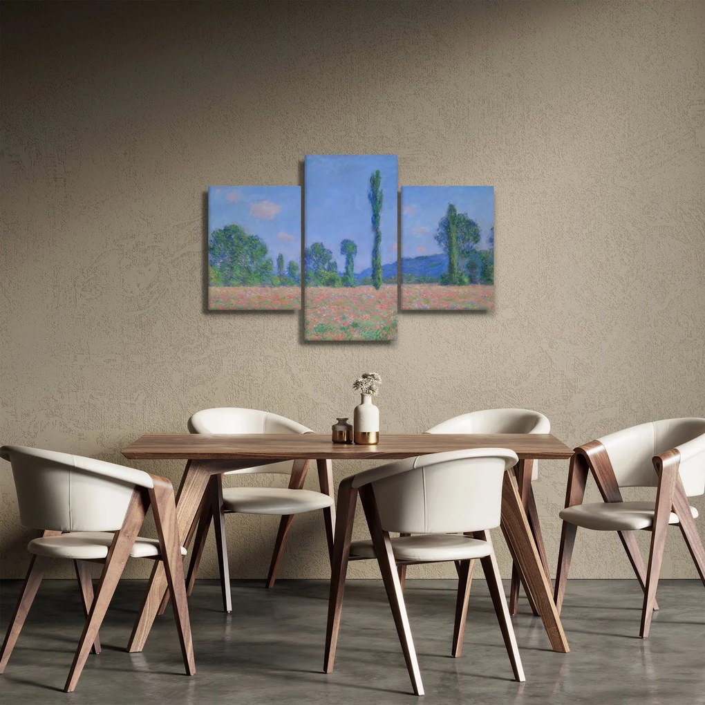 Obraz - Claude Monet, Poppy Field (Giverny), reprodukcia (90x60 cm)