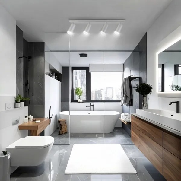 Brilagi - Kúpeľňové bodové svietidlo SELE 4xGU10/30W/230V IP44 strieborná