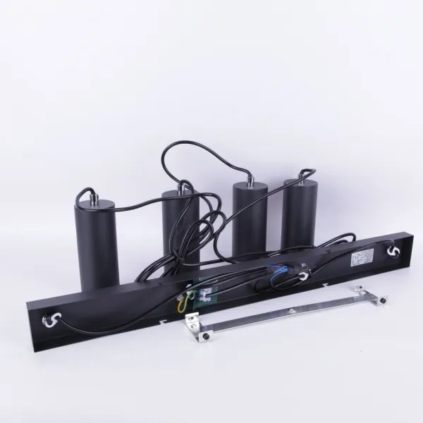 Globo 57911-4HB - Luster na lanku ROBBY 4xGU10/35W/230V čierna